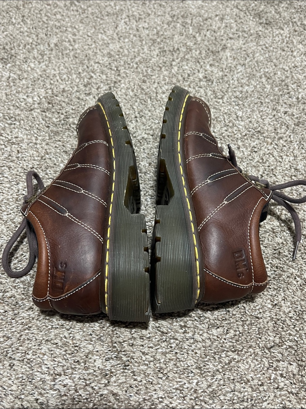 Y2K Dr Martens 9764 Brown Leather Chucky Oxfords - Picture 4 of 6